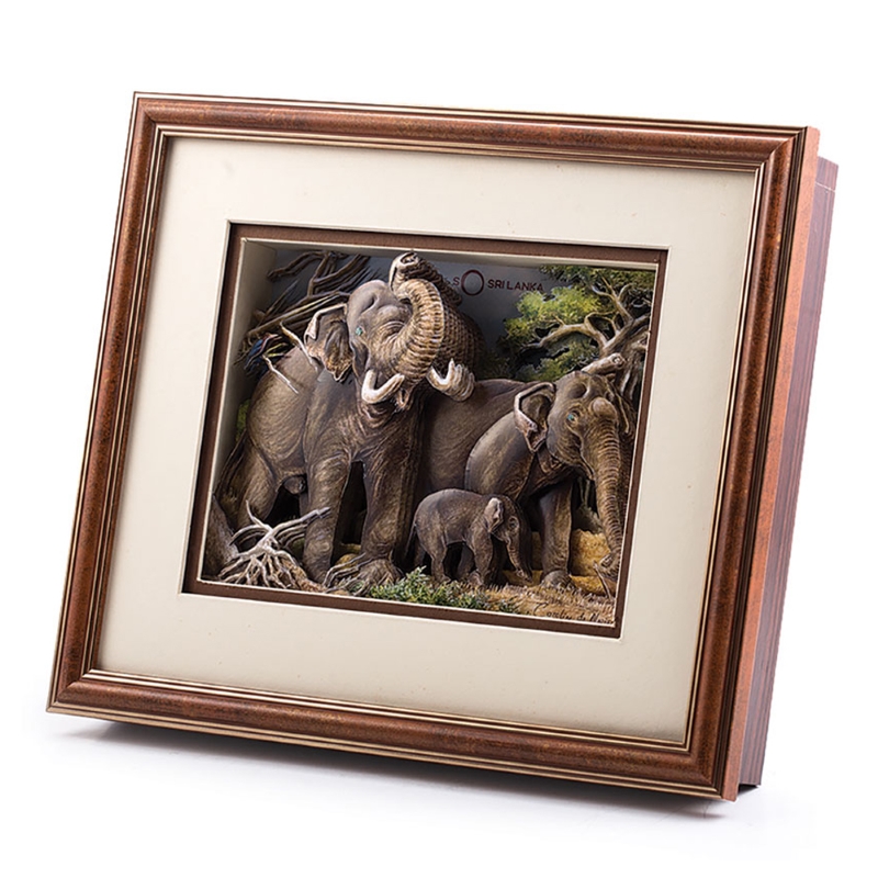 3D Elephant Family